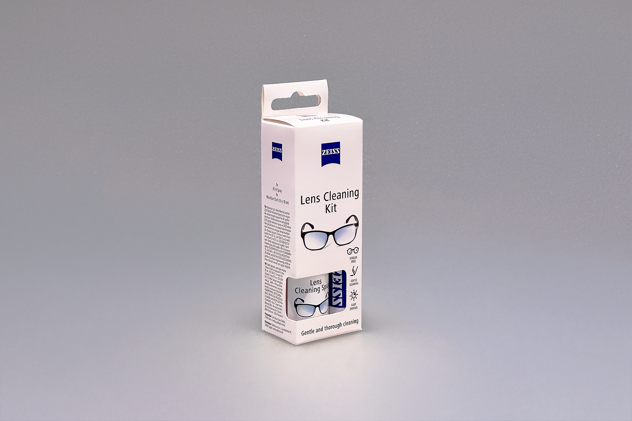 Спрей для очищення та серветка із мікрофібри